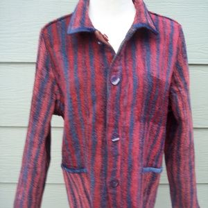 Parsley & Sage L Blazer Button Jacket Reversible